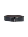 Tod's T Timeless Reversible Belt In Blue