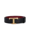 Tod's "t Timeless" Reversible Belt In Black  