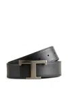 Tod's T Timeless Reversible Belt In Brown