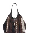 Tod's T Timeless Shopper Bag In Brown