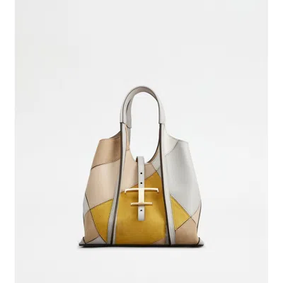 Tod's T Timeless Shopping Bag In Leather Mini