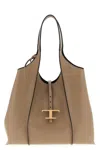Tod's T Timeless Shopping Bag In Brown