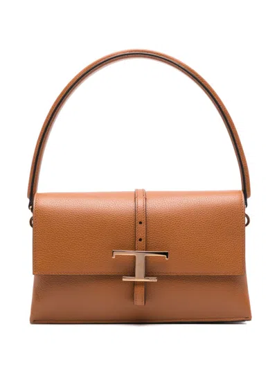 Tod's T Timeless Shoulder Bag In 褐色