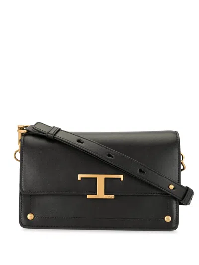 Tod's T Timeless Shoulder Bag In Black