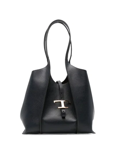 Tod's T Timeless Shoulder Bag In Black