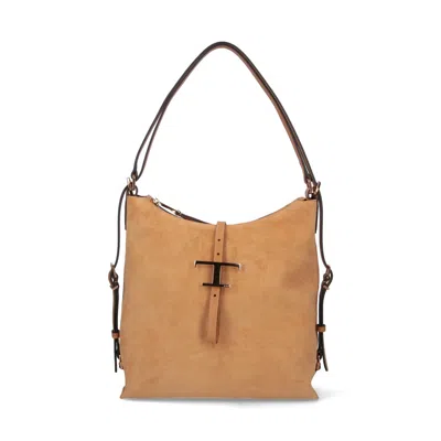 Tod's Tods T-timeless Shoulder Bag In Brown