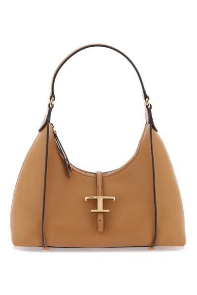 Tod's T Timeless Shoulder Bag In Brown