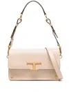 Tod's Mini T Timeless Shoulder Bag In Neutrals
