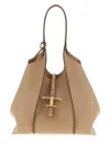 Tod's T Timeless Shoulder Bags Beige In Brown