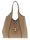 Tod's T Timeless Shoulder Bags Beige In Brown