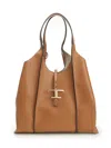 Tod's Tsb Shopping Pend. T Piccola Shoulder Bags Brown In Brown