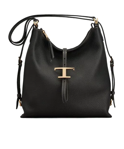 Tod's T Timeless Small Leather Shoulder Bag