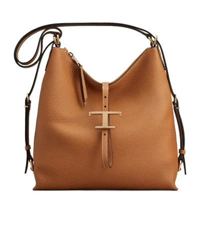 Tod's T Timeless Small Leather Shoulder Bag