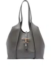 Tod's T Timeless Small Shopping Bag In Gray