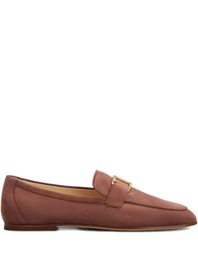 Tod's T Timeless Loafers In Suede In Brown