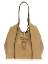 Tod's Beige Handbag With Logo-buckle Fastening