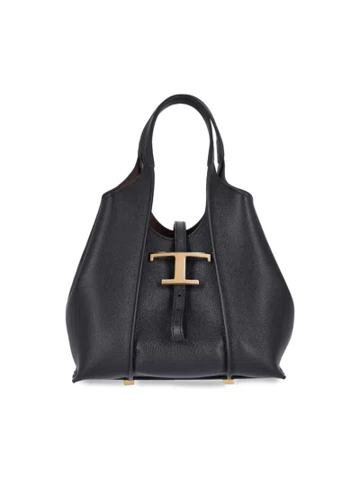 Tod's 't-timeless' Tote Bag In Black