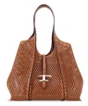 Tod's T Timeless Tote Bag In Brown