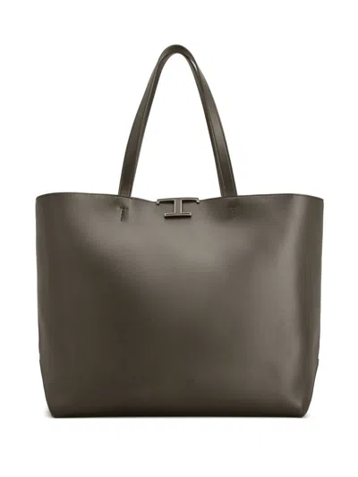 Tod's T-timeless Tote Bag In Brown