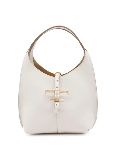 Tod's T Timeless Tote Bag In White