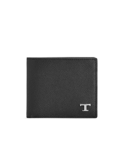 Tod's T Timeless Wallet In Black