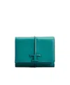 Tod's T Timeless Wallet In Green