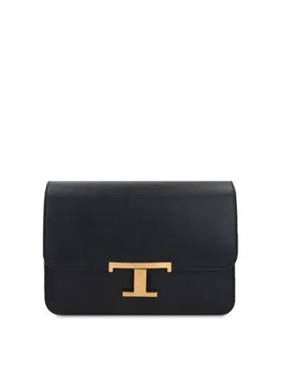 Tod's Elegant Mini Leather Crossbody Handbag In Negro