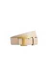 Tod's T Timless Reversible Leather Belt In Nude