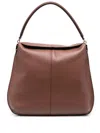Tod's T Case Hobo Bag In Leather Large In 褐色