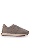 Tod's T-vintage Sneakers In Suede In Grigio