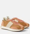 Tod's T Vintage Suede And Technical Sneakers In Multicoloured