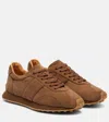 Tod's Brown Low Top Sneakers With Cleat Details On Heel And Sole