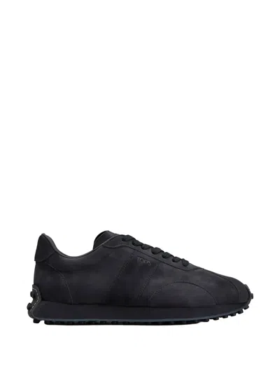 Tod's Sneakers T Vintage Aus Veloursleder Pashmy In Blue