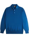 Tod's Polo Shirt In T15 Wool In Blue