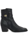 Tod's T65 Ankle Belt Shoes In Black