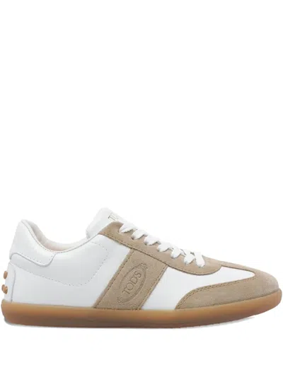 Tod's Tabs Logo-detail Sneakers In White