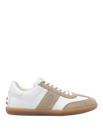 Tod's Tabs Logo-detail Sneakers In White
