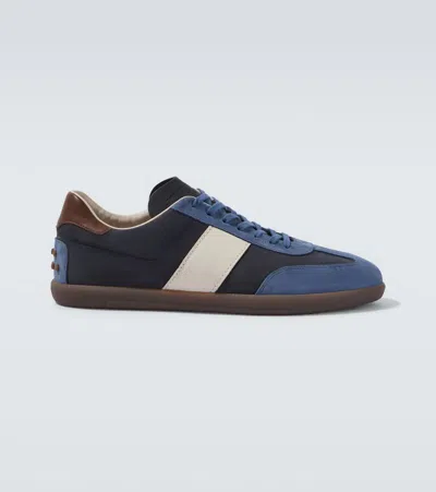 Tod's Tabs Sneakers In Pelle Scamosciata E Nabuk In Multi