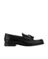 Tod's Nappa Leather Loafers With Decorative Tassel Design In Black