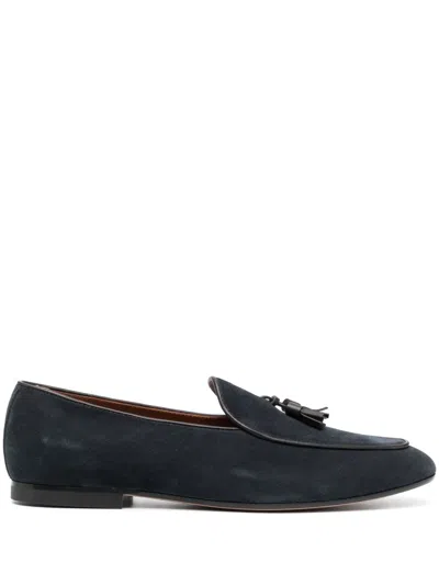 Tod's Nappine Loafers In Blue