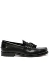 Tod's Tassel-embellished Leather Loafers In Black