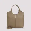 Tod's Taupe Leather Mini Tote Bag