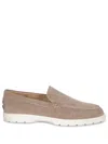 Tod's Suede Slip-on Loafers In Beige