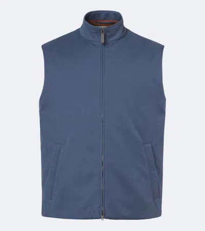 Tod's Technical Vest In Blue