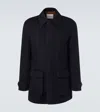 Tod's Technical Virgin Wool Coat In Black