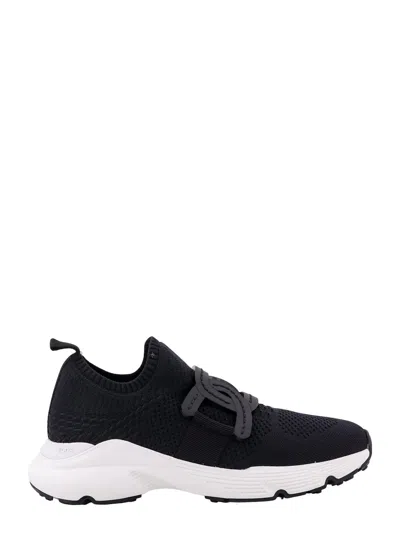 Tod's Kate Stretch Knit Trainer Sneakers In Black