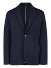 Tod's Textured Blazer In Blue