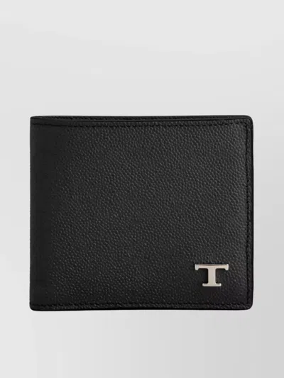 Tod's Textured Finish Leather Wallet And Cardholder