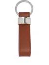 Tod's Textured Leather Keychain In Brown