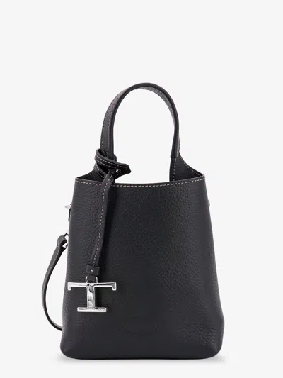 Tod's Textured Leather Micro Bag In White